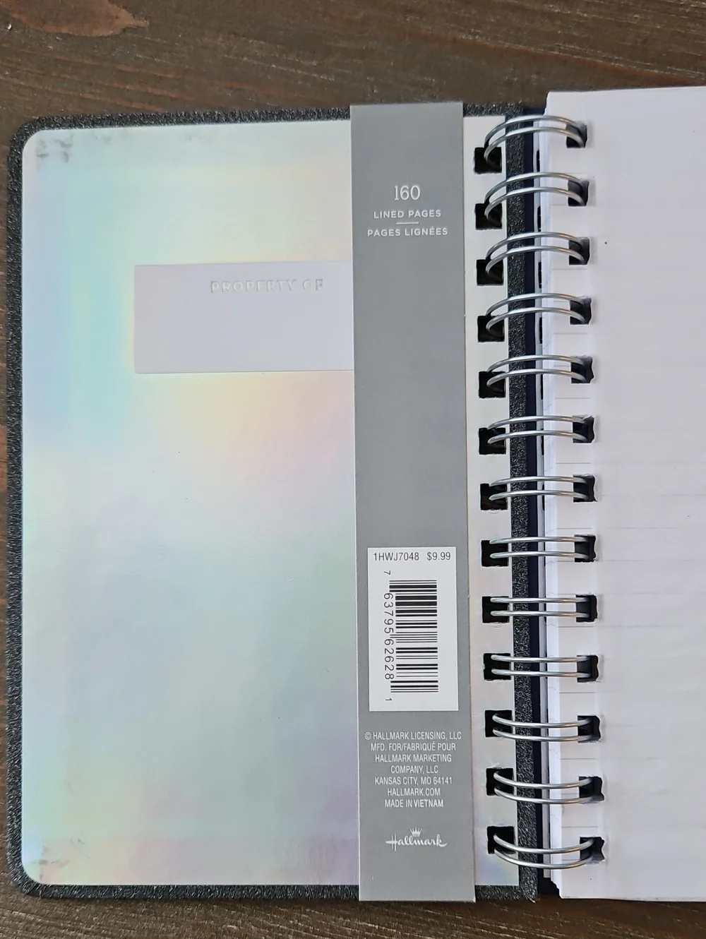 Hallmark Glitter Notebook New